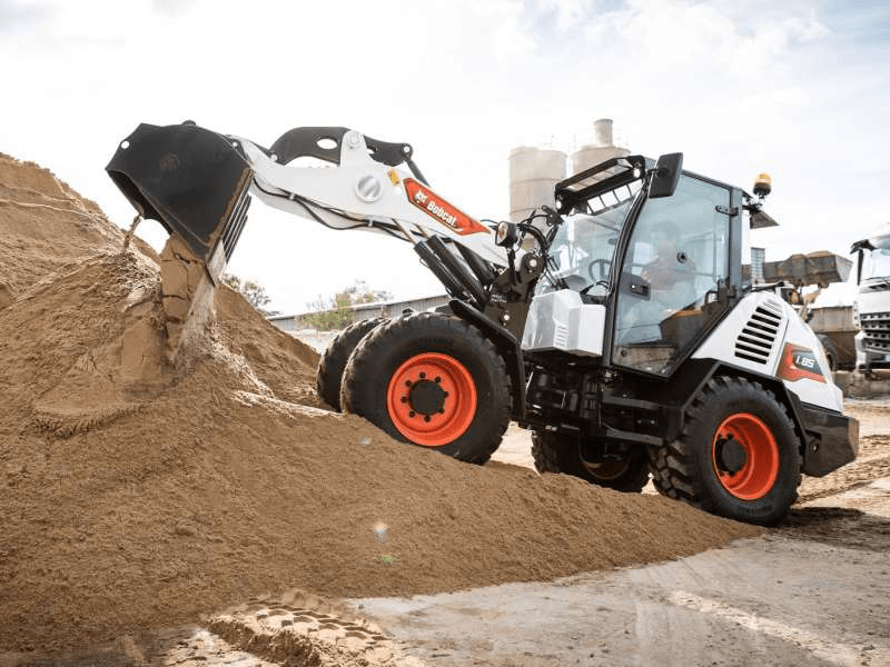 Home 5 l85 compact wheel loader loading red min